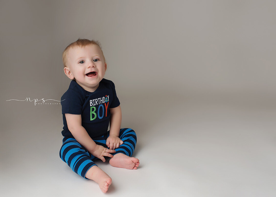 one year old studio session