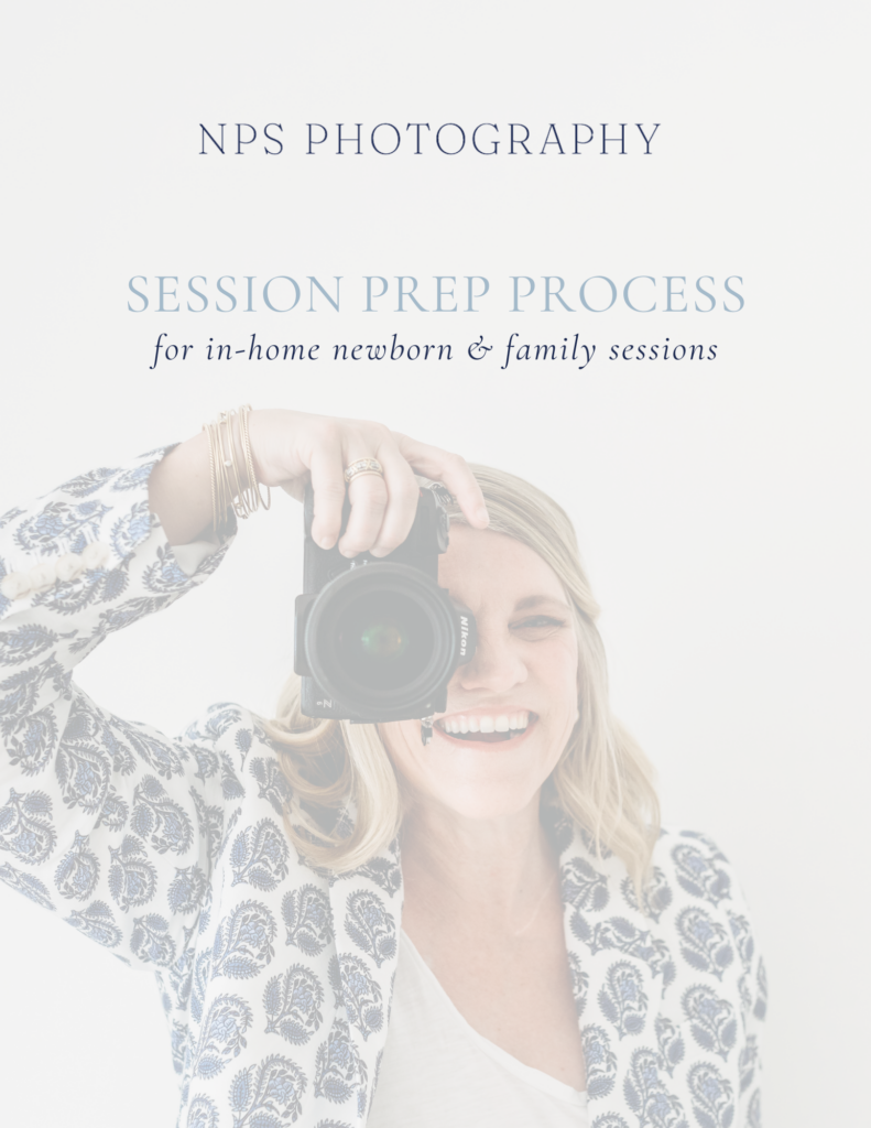 cover of the guide for NPS Photography's session prep process