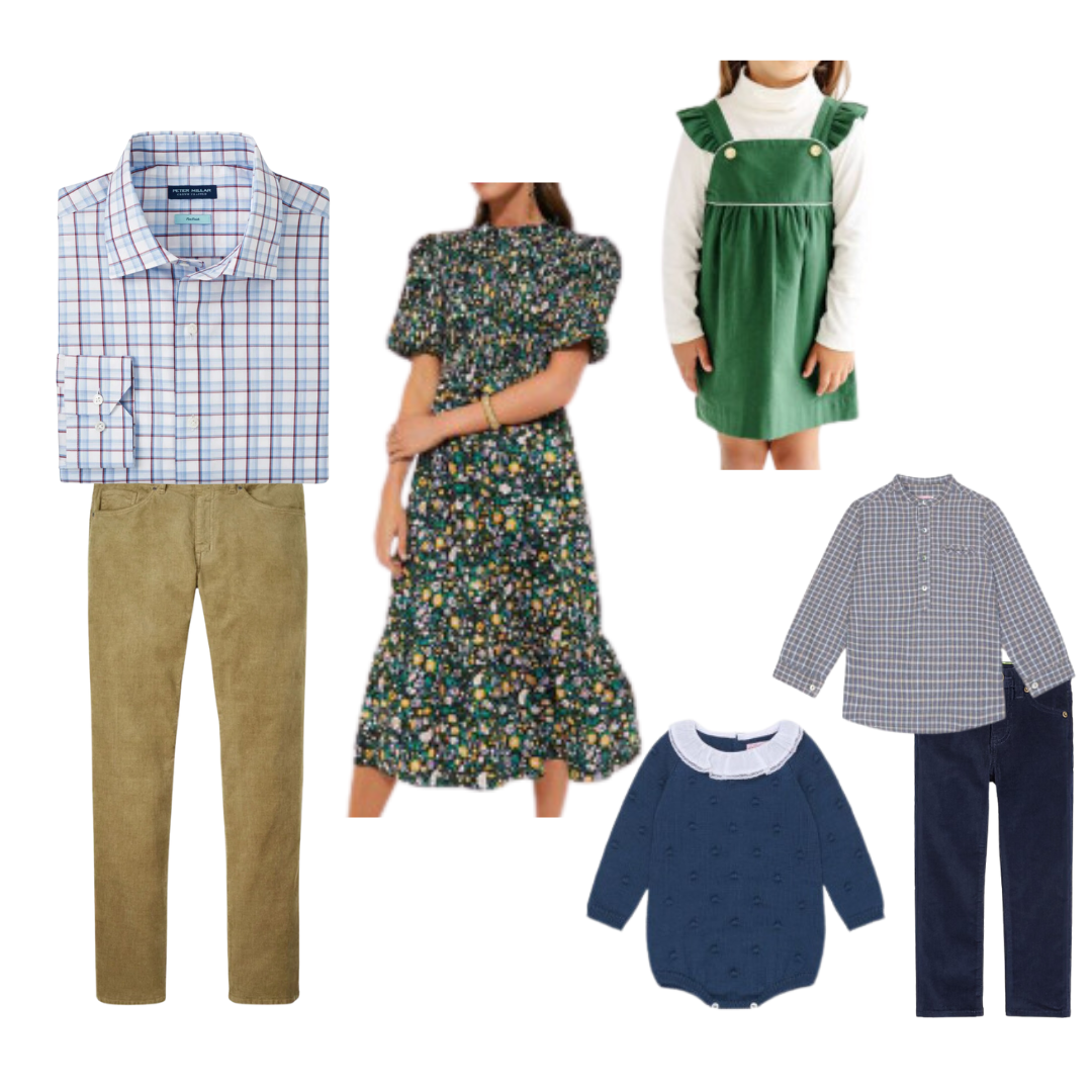 inspiration on what to wear for fall family photo sessions