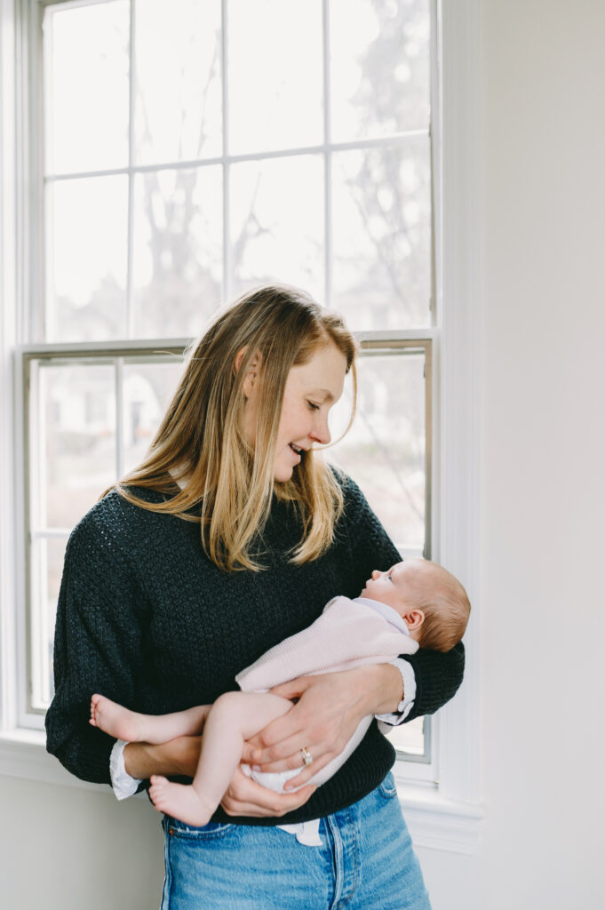 Mother’s Day Ideas in Washington DC: Brunch & Gifts She’ll Love - NPS Photography Chevy Chase MD mom holding baby girl