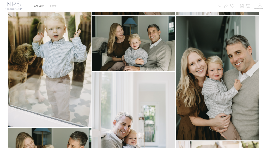 client experience for photographers - gallery delivery